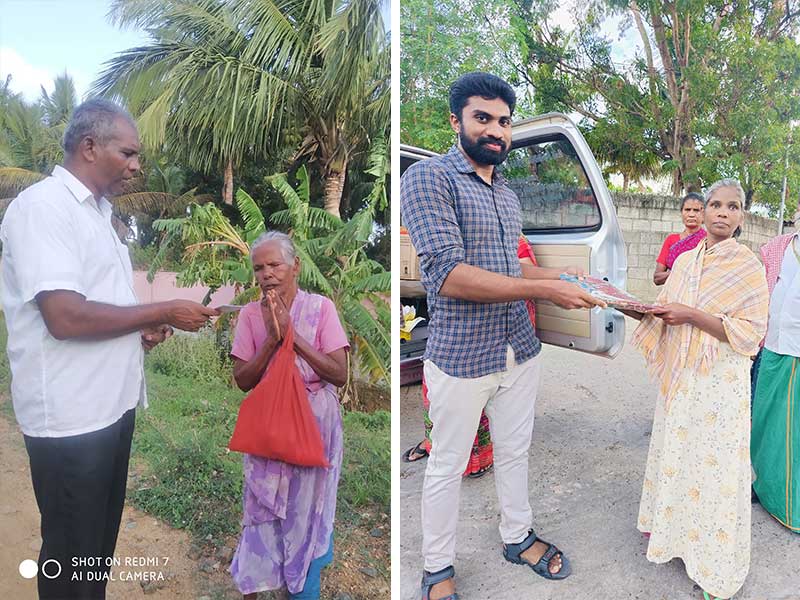 தேவையிலுள்ள மக்களுக்கு அன்போடு உதவும் தன்னார்வலர்கள்
